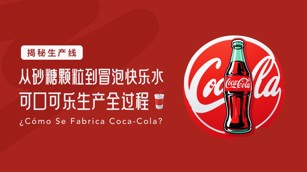 从砂糖颗粒到冒泡快乐水，可口可乐生产全过程🥤